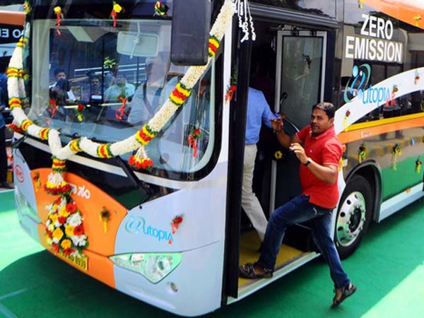 ఎలక్ట్రిక్ బస్సు సర్వీసును ప్రారంభించిన బెంగళూరు