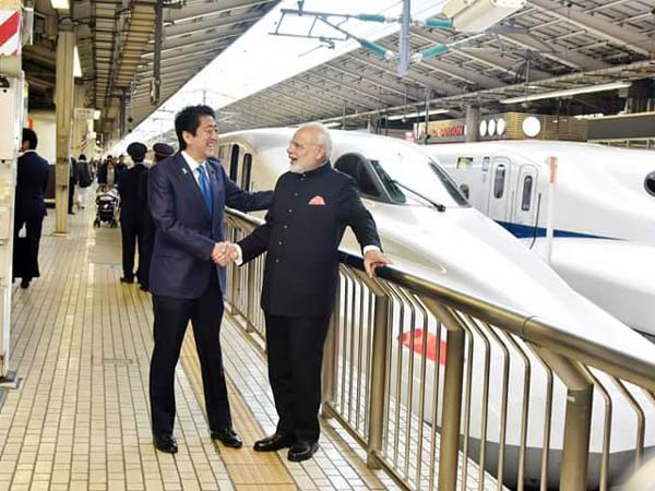 ముంబై-అహ్మదాబాద్ నగరాల మధ్య జపాన్ బుల్లెట్ రైలు