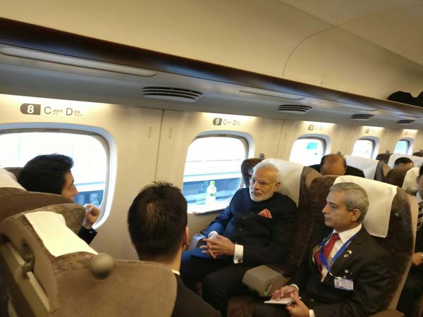 ముంబై-అహ్మదాబాద్ నగరాల మధ్య జపాన్ బుల్లెట్ రైలు