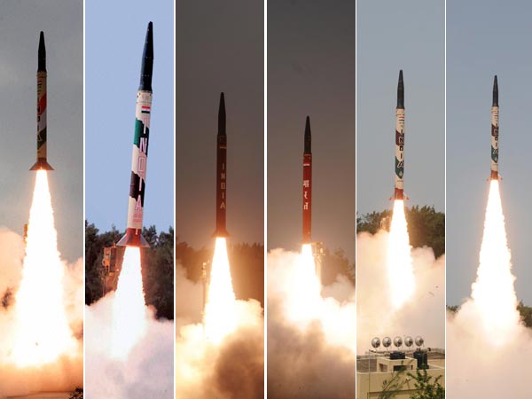 మిస్సైళ్లు వాటి గరిష్ట పరిధి