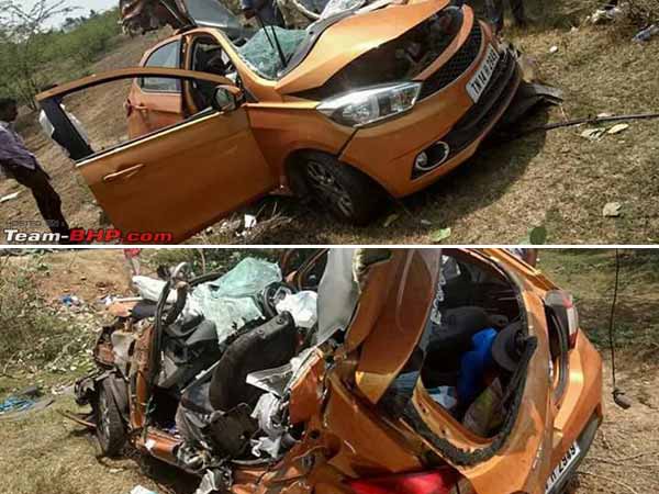 టాటా టియాగో మొదటి యాక్సిడెంట్