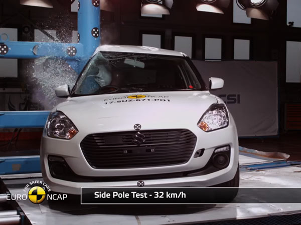 మారుతి సుజుకి స్విఫ్ట్‌కు క్రాష్ పరీక్షలు