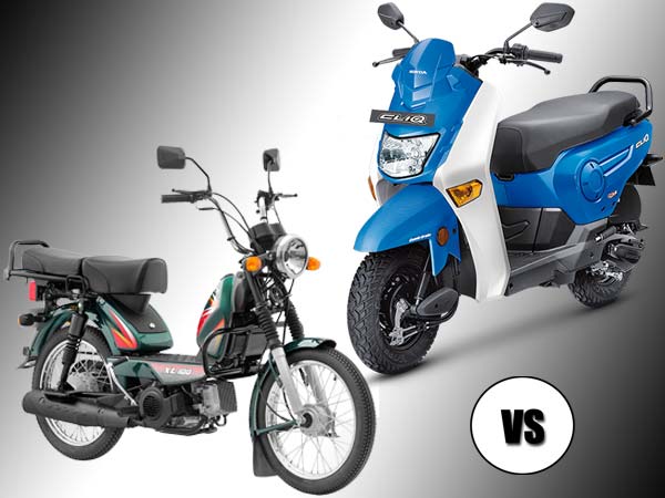TVS XL వర్సెస్ హోండా క్లిక్