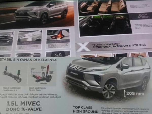 మిత్సుబిషి ఎక్స్‌పాండర్ బ్రోచర్ లీక్