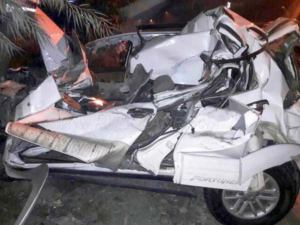 టయోటా ఫార్చ్యూనర్ ప్రమాదం