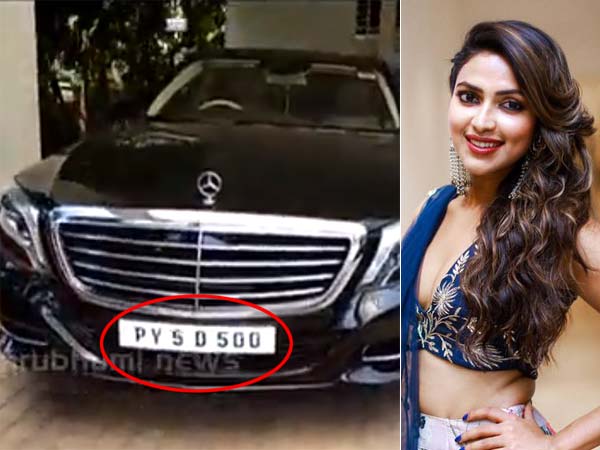 అమలాపాల్ మెర్సిడెస్ బెంజ్ ఎస్-క్లాస్