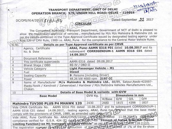 మహీంద్రా టియువి300 ప్లస్