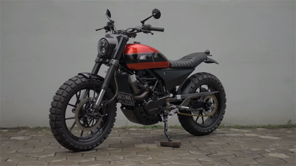 కెటిఎమ్ డ్యూక్200 మోడిఫైడ్ స్క్రాంబ్లర్