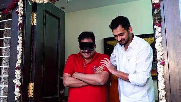 బెంజ్ కార్ తో తండ్రిని సర్ప్రైజ్ చేసిన కొడుకు!