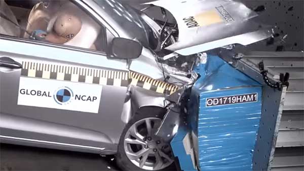 గ్లోబల్ NCAP టెస్ట్ లో 4 స్టార్స్ పొందిన హోండా ఆమేజ్:[వీడియో]