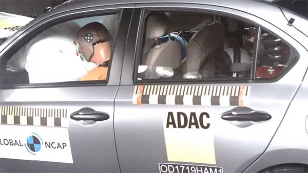 గ్లోబల్ NCAP టెస్ట్ లో 4 స్టార్స్ పొందిన హోండా ఆమేజ్:[వీడియో]