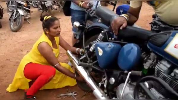 ఈమె దేశంలోనే పాపులర్ రాయల్ ఎన్ఫీల్డ్ లేడీ మెకానిక్