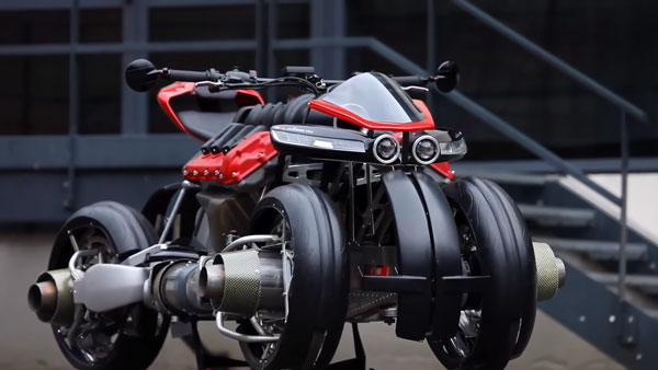 ఇప్పుడే చూడండి....గాలిలో ఎగిరే మోటార్ సైకిల్ వచ్చేసింది!