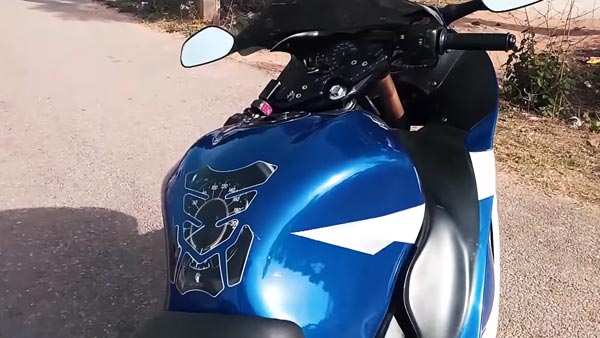 సుజుకి హయబుసా లాగ ఉన్న మాడిఫైడ్ బజాజ్ పల్సర్