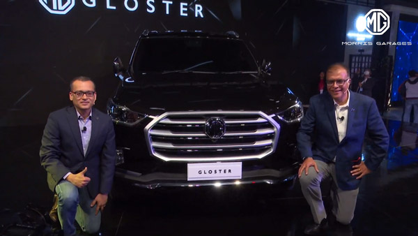  గ్లోస్టర్ ఎస్‌యువి ని ఆవిష్కరించిన ఎంజి మోటార్స్ 