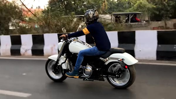 హార్లే డేవిడ్సన్ ఫ్యాట్ బాయ్ గా రూపాంతరం చెందిన రాయల్ ఎన్ఫీల్డ్ బుల్లెట్