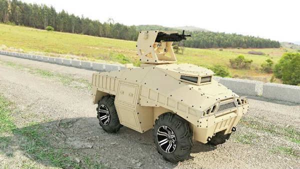 ఇది భారతదేశం యొక్క మొట్టమొదటి మానవరహిత సాయుధ వాహనం