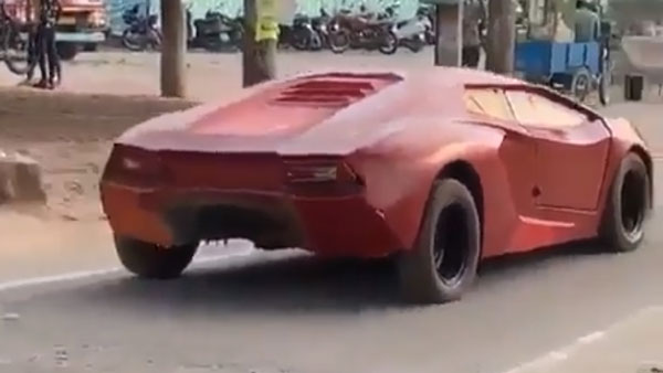 ఇది హోమ్ మేడ్ లంబోర్ఘిని హురాకాన్ కార్ 