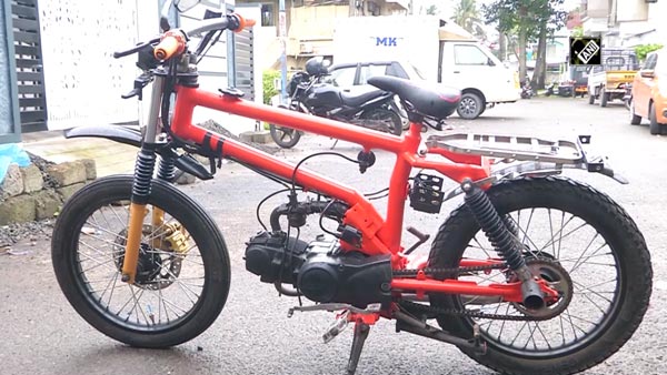 స్క్రాప్ మెటీరియల్‌తో‌ లైట్ వెయిట్ బైక్ తయారు చేసిన 9 ఏళ్ల బాలుడు