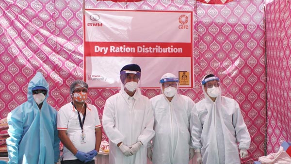పేద ప్రజలకు నిత్యావసర కిట్స్ అందజేస్తున్న గ్రేట్ వాల్ మోటార్స్
