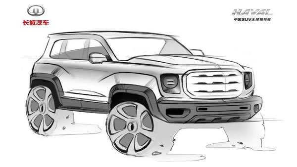 కొత్తగా ఆవిష్కరించనున్న హవల్ ఎస్‌యూవీ డిజైన్ స్కెచ్
