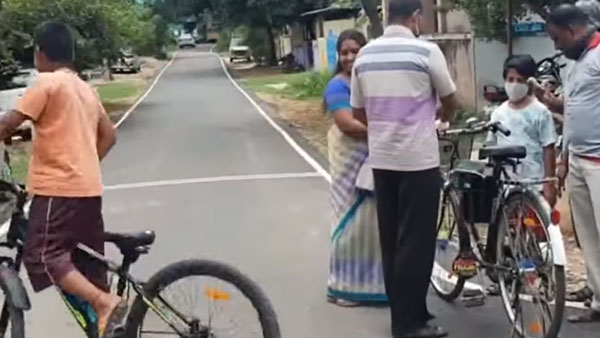 కొడుకు ఇచ్చిన ఐడియాతో తండ్రి సృష్టించిన ఎలక్ట్రిక్ సైకిల్ ; చూసారా..!