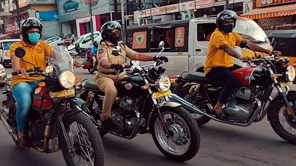 రాయల్ ఎన్‌ఫీల్డ్ బైక్ కొన్న మహిళా పోలీస్.. బైక్ కొనడానికి కారణం అడిగితే ఎం చెప్పిందో తెలుసా ?