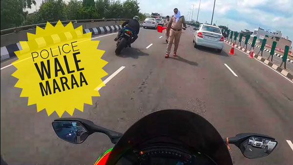 పోలీసుల నుంచి తప్పించుకోవడానికి ట్రై చేసిన కవాసకి నింజా బైక్ రేసర్లు.. చివరికి ఏమైందంటే ?