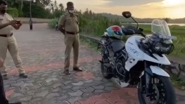 ఖరీదైన బైక్ చూసి నోరుతెరిచిన పోలీస్.. తర్వాత ఏం జరిగిందంటే ?