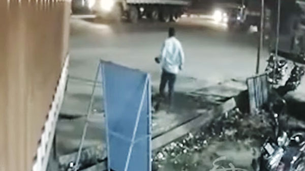 భయంకర ప్రమాదం నుంచి చిటికెలో తపించుకున్న యువకులు [వీడియో] 