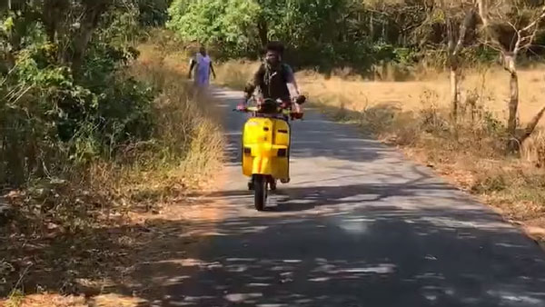 ఔరా.. ఏమి క్రియేషన్.. స్కూటర్ సైకిల్ అయిపోయింది 