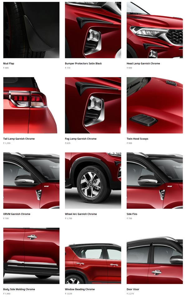 సోనెట్ కాంపాక్ట్ ఎస్‌యూవీ కోసం లేటెస్ట్ యాక్ససరీస్‌ను వెల్లడించిన కియా మోటార్స్