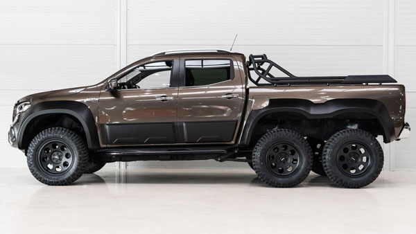 6x6 పికప్ ట్రక్కుగా మారిన మెర్సిడెస్ బెంజ్ ఎక్స్-క్లాస్