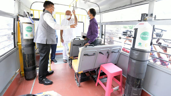 బెంగళూరులో అందుబాటులో ఉన్న ఆక్సిజన్ బస్సులు; పూర్తి వివరాలు 