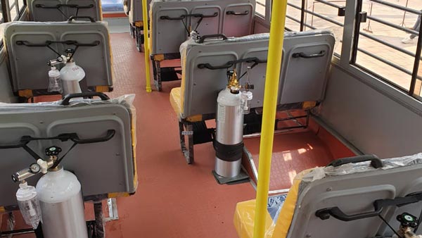 బెంగళూరులో అందుబాటులో ఉన్న ఆక్సిజన్ బస్సులు; పూర్తి వివరాలు 