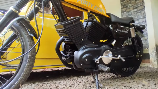 హార్లే-డేవిడ్సన్ బైక్‌గా మారిన టీవీఎస్ ఎక్స్‌ఎల్.. నమ్మకపోతే వీడియో చూడండి