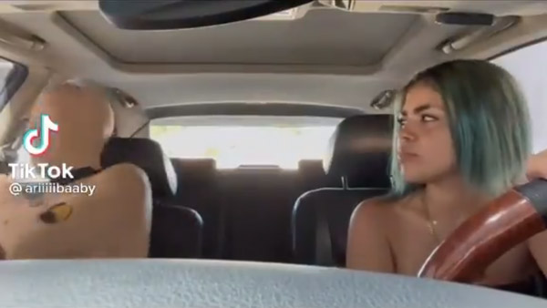 ఫస్ట్ టైమ్ కార్ డ్రైవ్ చేయడానికి సిద్దమైన కుమార్తె; క్రాష్ టెస్ట్ డ్రెస్ వేసుకుని కారెక్కిన తండ్రి 