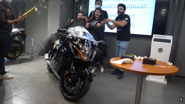 2021 సుజుకి హయాబుసా కొనుగోలు చేసిన మొదటి మహిళ [వీడియో]