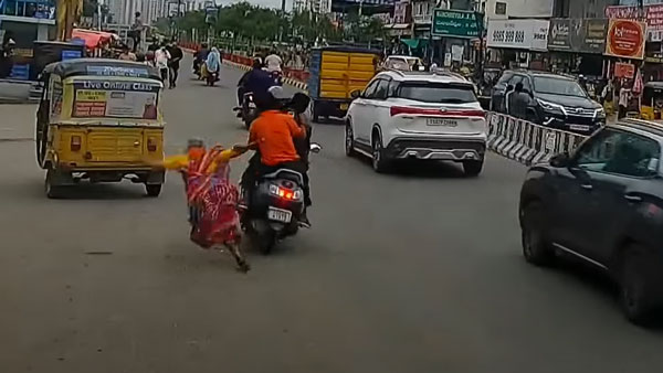 వృద్ధ మహిళను ఢీ కొట్టి పారిపోయిన యువకులు.. తర్వాత ఏం జరిగిందంటే?