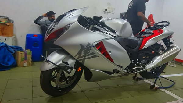 భర్త బ‌ర్త్‌డే గిఫ్ట్‌గా సుజుకి హయాబుసా బైక్ ఇచ్చిన భార్య