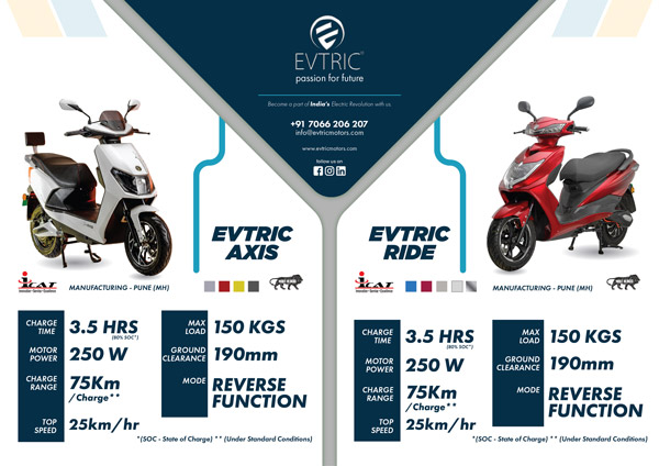 భారత మార్కెట్లో ఈవీట్రిక్ ఎలక్ట్రిక్ స్కూటర్స్ విడుదల: ధర, ఫీచర్లు, వివరాలు