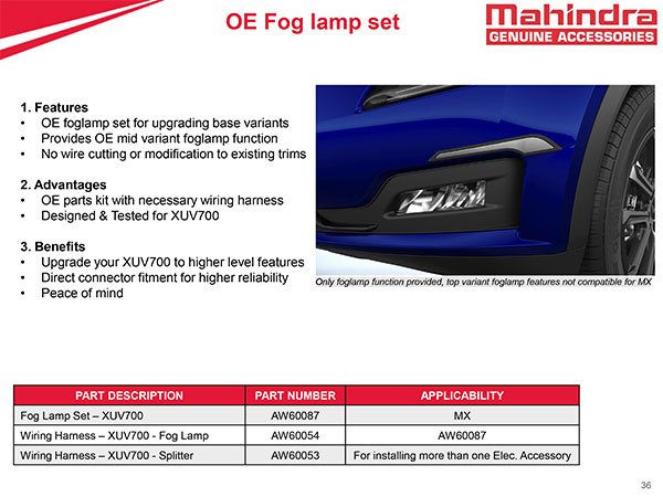 XUV700 యాక్ససరీస్ వెల్లడించిన Mahindra: వివరాలు