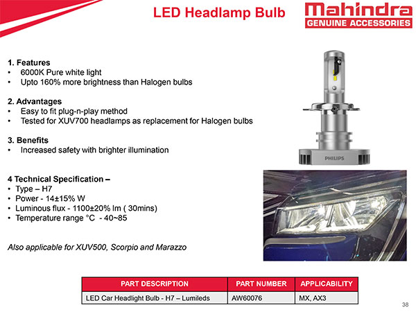 XUV700 యాక్ససరీస్ వెల్లడించిన Mahindra: వివరాలు