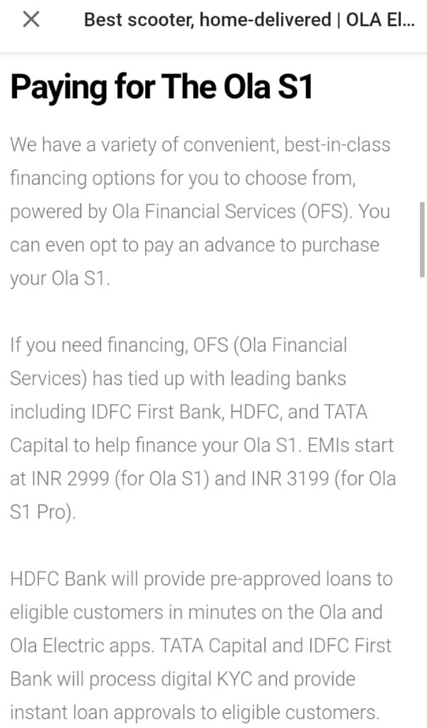 Ola Electric Scooter టెస్ట్ రైడ్ మరియు డెలివరీ ఎప్పుడంటే?