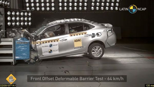 ఇదొక చెత్త కారు! క్రాష్ టెస్టులో Toyota Yaris కి 1-స్టార్ సేఫ్టీ రేటింగ్ !!