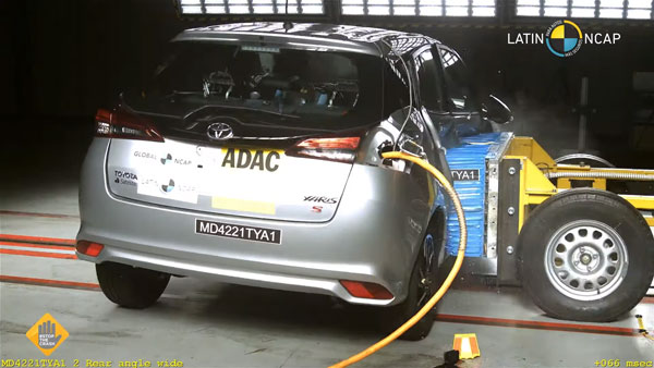 ఇదొక చెత్త కారు! క్రాష్ టెస్టులో Toyota Yaris కి 1-స్టార్ సేఫ్టీ రేటింగ్ !!