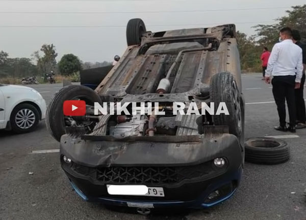 రోడ్డుపైన పల్టీలు కొట్టిన Tata Punch: సురక్షితంగా బయటపడ్డ ప్రయాణికులు