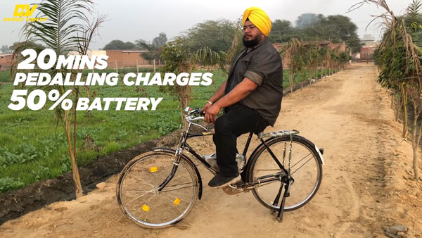 ఆనంద్ మహీంద్రా దృష్టిని ఆకర్షించిన ధృవ్ విద్యుత్ ఇ-సైకిల్ కిట్