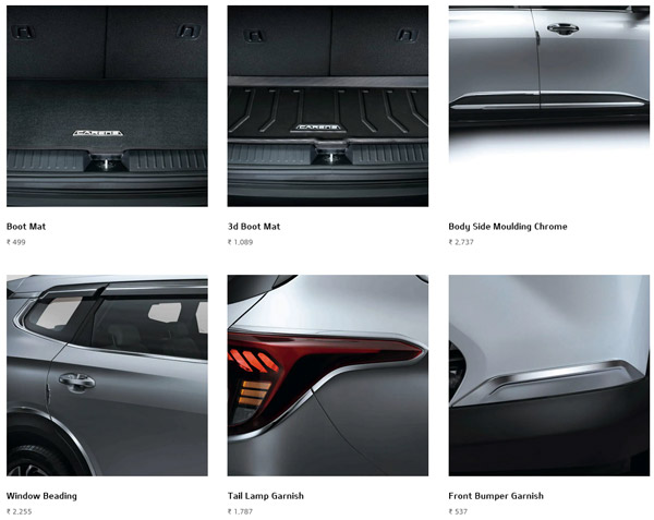 Kia Carens యాక్ససరీస్ లిస్ట్ ఇదే.. ఓ లుక్కేసుకోండి