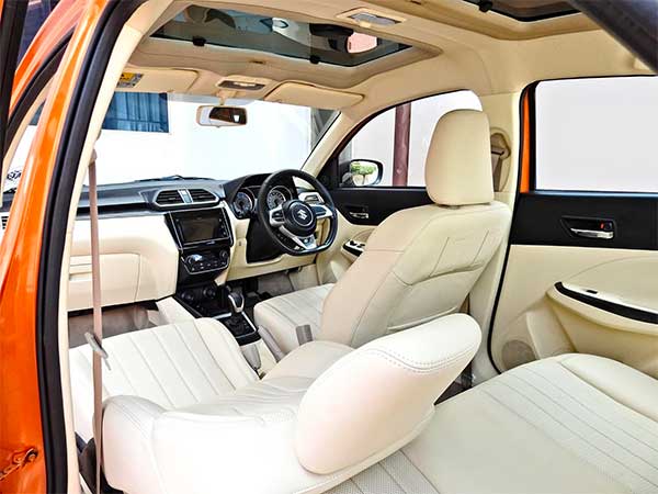 రెండు సన్‌రూఫ్‌లు మరియు సరికొత్త సన్‌సెట్ ఆరెంజ్ కలర్‌లో మారుతి డిజైర్..!